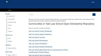 Screenshot of Openyls.law.yale.edu