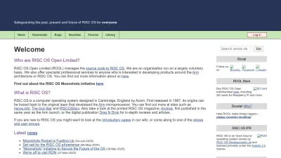 Screenshot preview of riscosopen.org