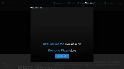 Screenshot preview of rpgmakerweb.com