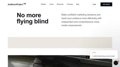 Screenshot preview of audienceproject.com