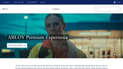 Screenshot preview of abloy.com