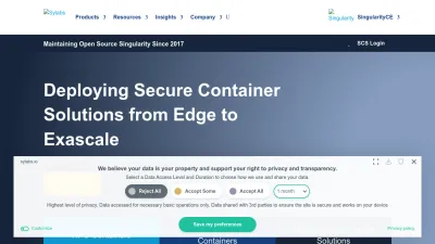 Screenshot preview of sylabs.io