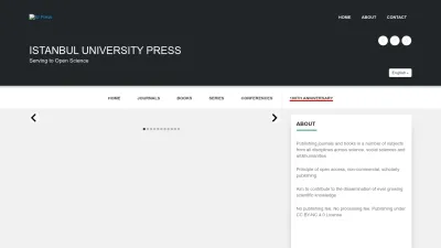 Screenshot preview of iupress.istanbul.edu.tr