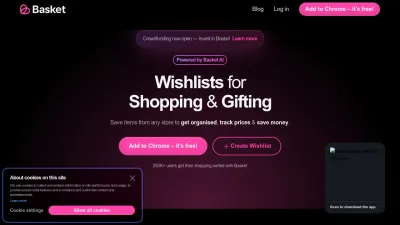 Screenshot preview of trybasket.com