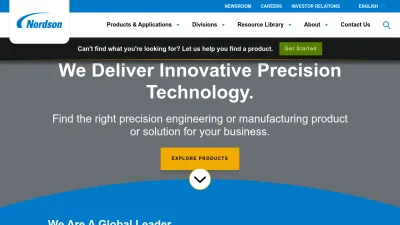 Screenshot preview of nordson.com