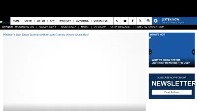 Screenshot preview of us105fm.com