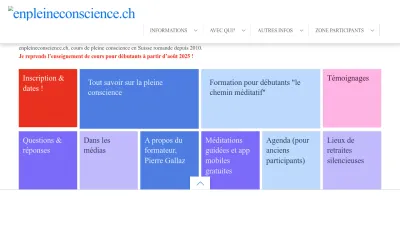 Screenshot preview of enpleineconscience.ch