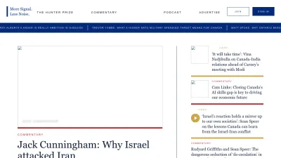 Screenshot preview of thehub.ca