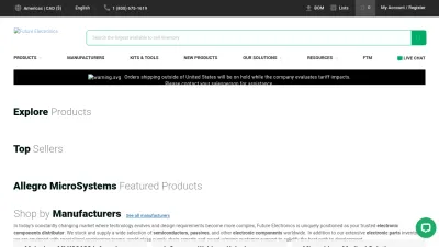 Screenshot preview of futureelectronics.com