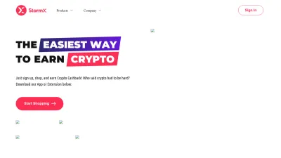 Screenshot preview of stormx.io