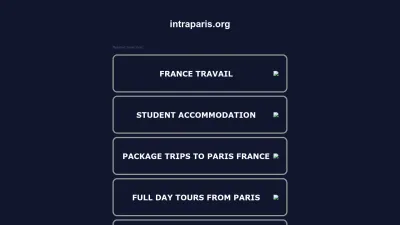 Screenshot preview of intraparis.org