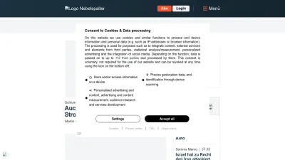 Screenshot preview of nebelspalter.ch