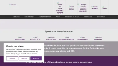 Screenshot preview of tellmamauk.org