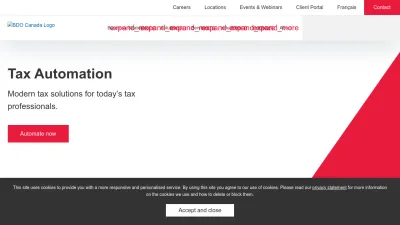 Screenshot preview of bdo.ca