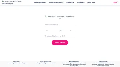 Screenshot preview of lovescout24.de