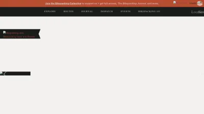 Screenshot preview of bikepacking.com