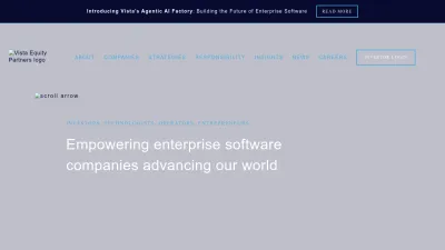 Screenshot preview of vistaequitypartners.com