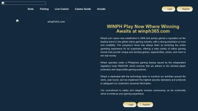 Screenshot preview of winph365.com