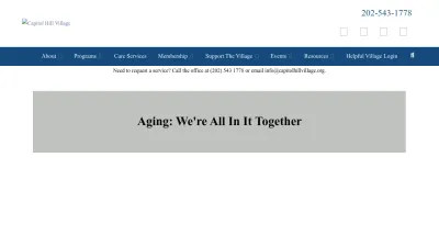 Screenshot preview of capitolhillvillage.org