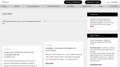 Screenshot preview of 35mmc.com