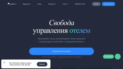 Screenshot preview of bnovo.ru
