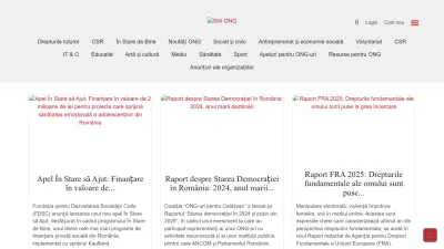 Screenshot preview of stiri.ong