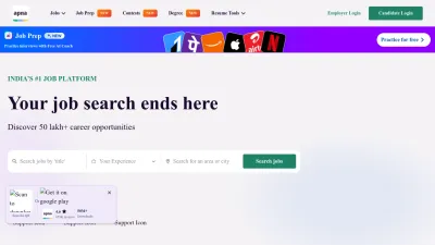 Screenshot preview of apna.co