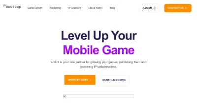 Screenshot preview of yodo1.com