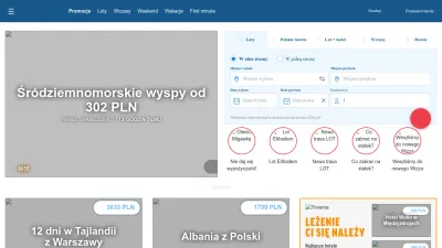 Screenshot preview of fly4free.pl
