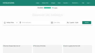 Screenshot preview of hoseasons.co.uk