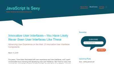 Screenshot preview of javascriptissexy.com