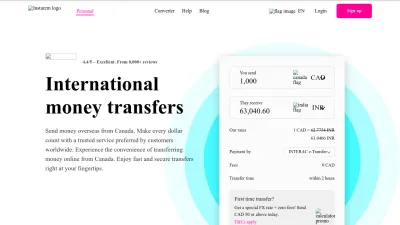 Screenshot preview of instarem.com