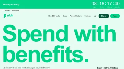 Screenshot preview of zilch.com