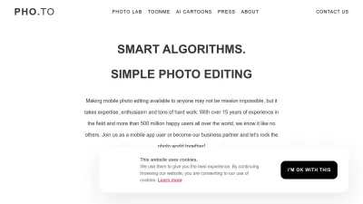 Screenshot preview of pho.to