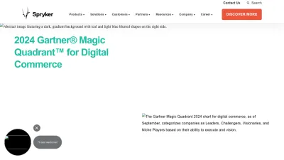 Screenshot preview of spryker.com