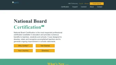 Screenshot preview of nbpts.org