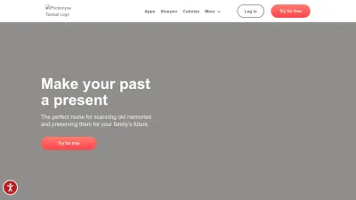 Screenshot preview of photomyne.com