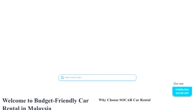 Screenshot preview of socar.my