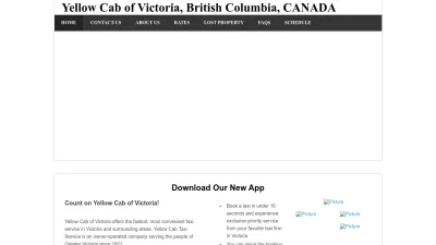Screenshot preview of yellowcabvictoria.com