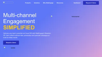 Screenshot preview of webengage.com