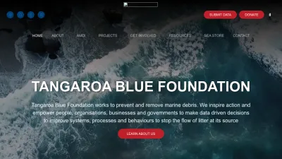 Screenshot preview of tangaroablue.org