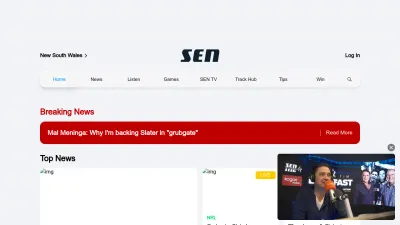 Screenshot preview of sen.com.au