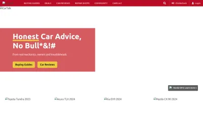 Screenshot preview of cartalk.com