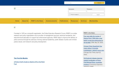 Screenshot preview of policeforum.org