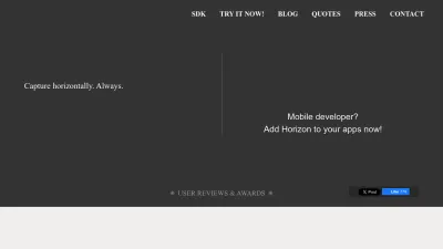 Screenshot preview of horizon.camera