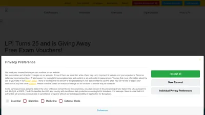 Screenshot preview of lpi.org