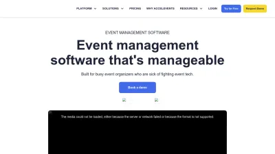 Screenshot preview of accelevents.com