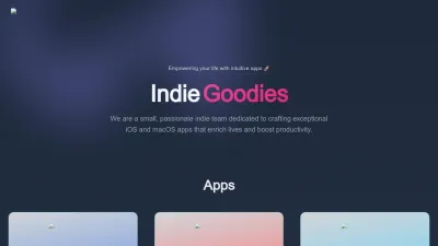 Screenshot preview of indiegoodies.com