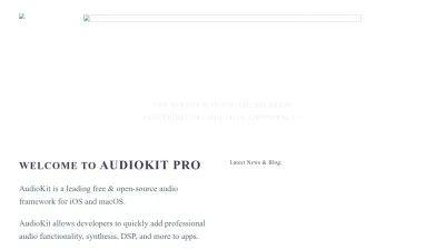 Screenshot preview of audiokitpro.com