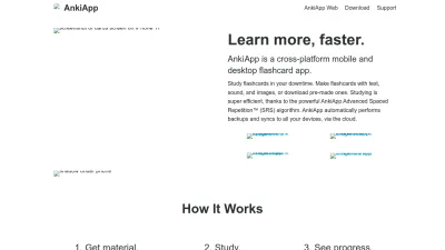 Screenshot preview of ankiapp.com